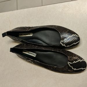 Karl Lagerfeld Snake Print Shoes size 9.5